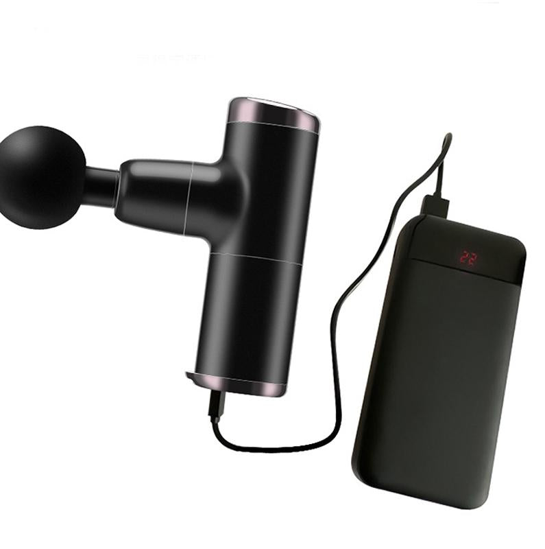 Electric Shock Muscle Massage Gun - Silver Pocket