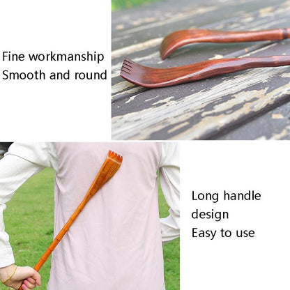 Long Handle Bamboo Back Scratcher Natural Wood Massage Tool