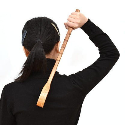 Long Handle Bamboo Back Scratcher Natural Wood Massage Tool