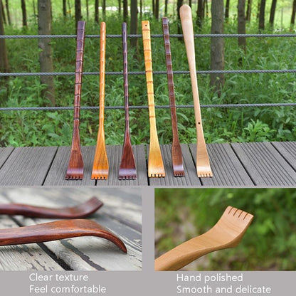 Long Handle Wooden Back Scratcher Dual-Use Massage Scratcher