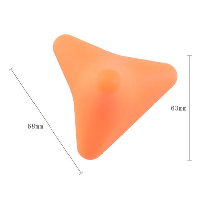 Quadratic Pink Silicone Thumb Massager For Muscle Relaxation And Fascia Massage