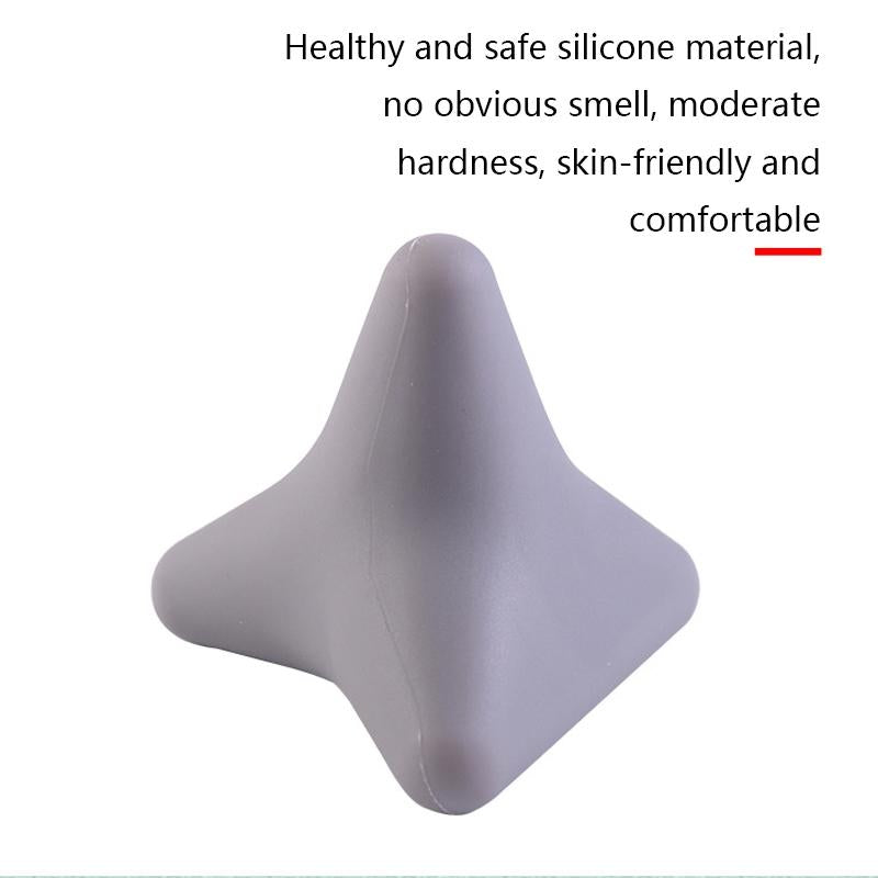 Silicone Thumb Massager For Muscle Relaxation And Fascia Massage Quadratic Blue