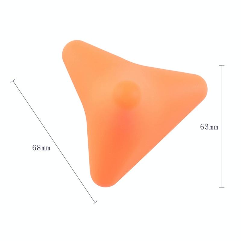 Quadratic Gray Silicone Thumb Massager For Muscle Relaxation And Fascia Massage