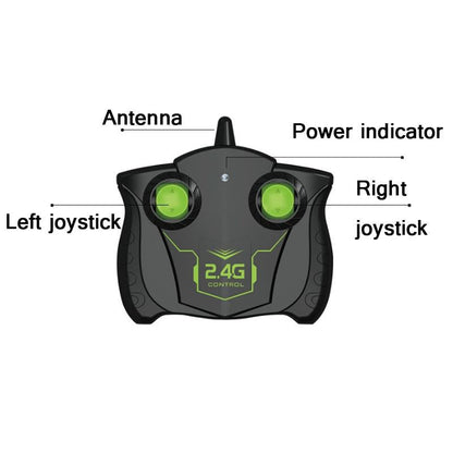 High-speed 2.4g Rc Motorcycle for Drifting and Off-road Riding - Black Green