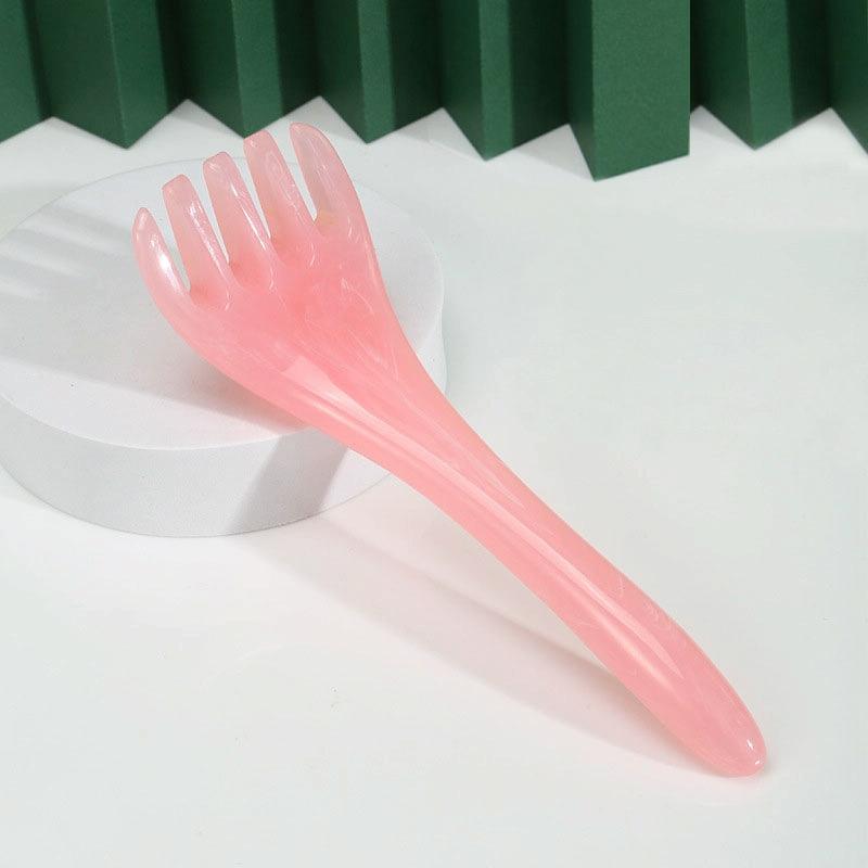 Stress-Reducing Massage Comb 5 Claws Meridian Therapy - Green