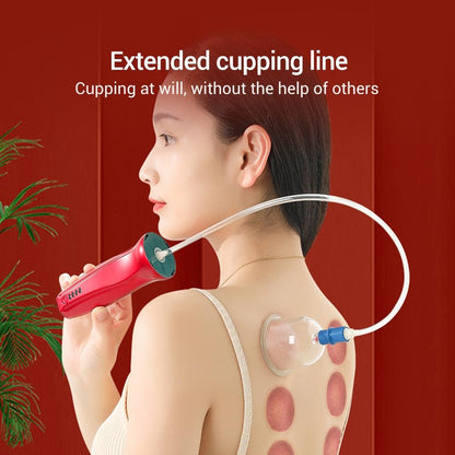 Electric Cupping Device Vacuum Massage Tool - Red