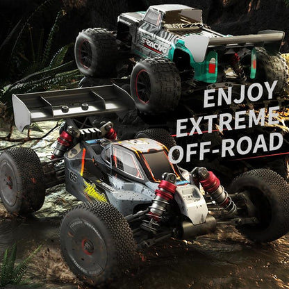 Off-road Remote Control Car - Electric 4wd Alloy Bigfoot - Red