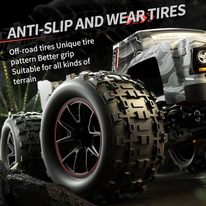 Off-road Remote Control Car - Electric 4wd Alloy Bigfoot - Red