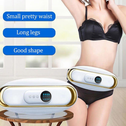 Hot Compress Abdominal Massage Belt For Menstrual Relief Green - Green
