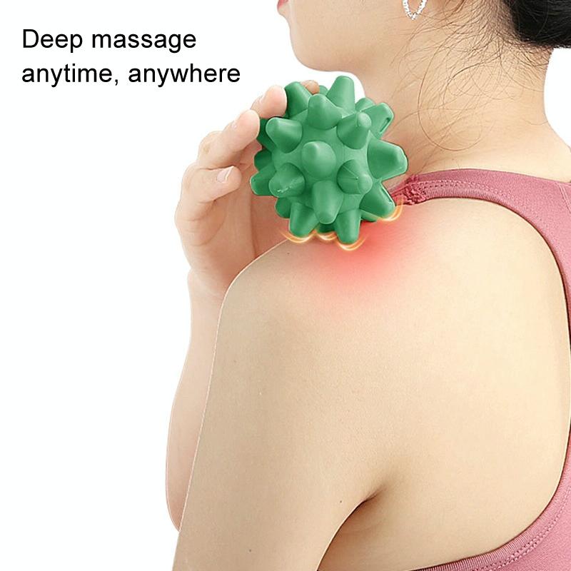 Handheld Hedgehog Massage Ball For Plantar Relaxation And Fitness - Blue