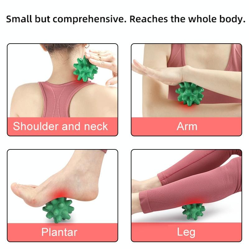 Handheld Hedgehog Massage Ball For Plantar Relaxation And Fitness - Blue