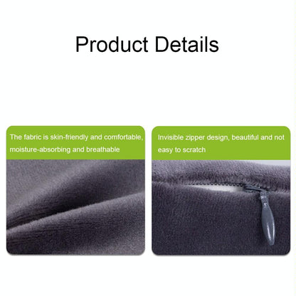 Deep Gray 3D Memory Foam Massage Pillow With Heating