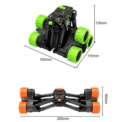 Telescopic Deformation Rc Stunt Car - Off-road Tumbling Climber - Black Orange