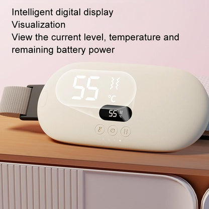 Smart Massage Belt For Abdomen & Waist Electric & Warm - Pink 2000Mah