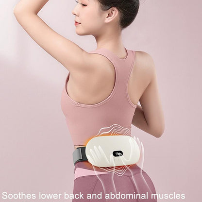 Smart Massage Belt For Abdomen & Waist Electric & Warm - Pink 2000Mah