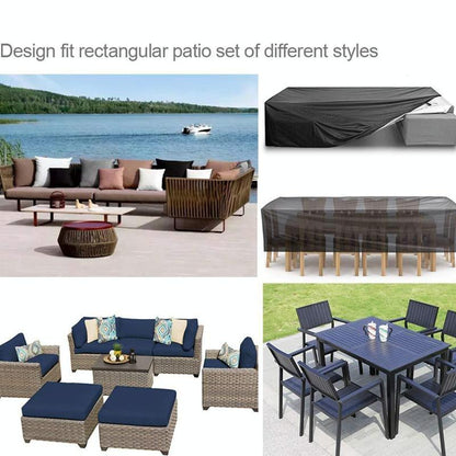 Waterproof Outdoor Furniture Cover - Protects from Dust and Uv - 120x120x74cm - Black