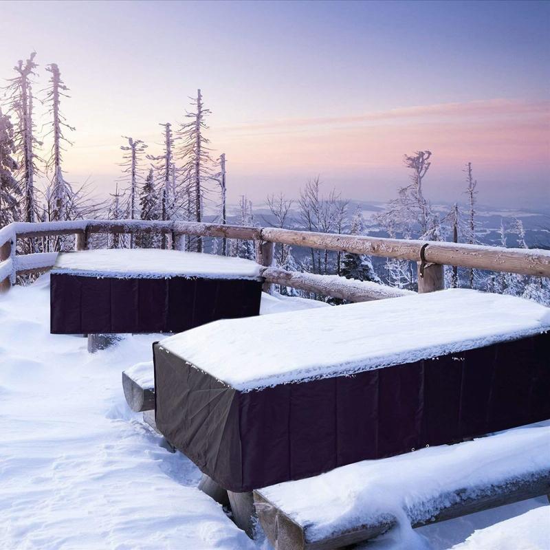 Waterproof Outdoor Furniture Cover - 180x120x74cm - Oxford Cloth - Dustproof & Uv-proof - Black