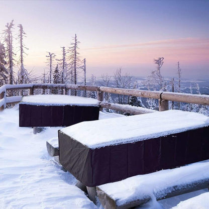 Waterproof Outdoor Furniture Cover - Protects Table and Chairs from Dust and Uv Rays - 90x90x40cm - Black