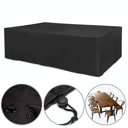 Waterproof Outdoor Furniture Cover - Protects from Dust and Uv - 152x104x71cm - Black