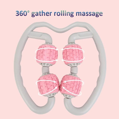 Soft Ring Leg Muscle Massage Roller - Purple