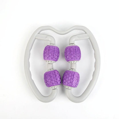Soft Ring Leg Muscle Massage Roller - Purple