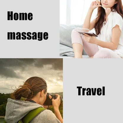 Vibrating Infrared Heat Massage Belt - White