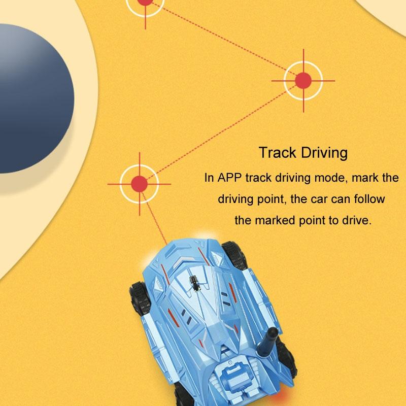 720p Hd Camera Rc Car with Real-time Surveillance and Remote Control - Tank Design - Blue