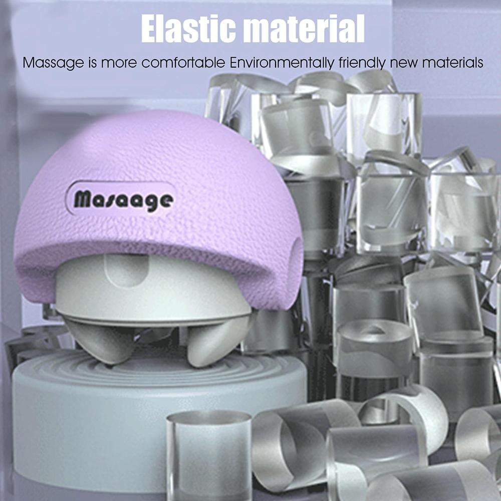 3-In-1 Fitness Yoga Massage Ball Cervical Meridian Massager - Purple