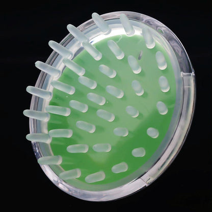 5Pc Silicone Pvc Massage Brush Set - Red