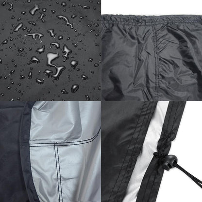 Waterproof Outdoor Furniture Cover - 210d Oxford Cloth - Anti-uv & Dust-proof - Fits Table & Chairs - 170x94x70cm - Black