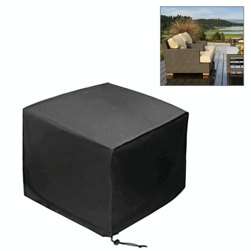 Waterproof Outdoor Furniture Cover - 210d Oxford Cloth - Dust-proof - Anti-uv - Fits Table and Chairs - 308x138x98cm - Black