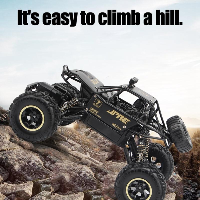 Off-road Climbing Car with 2.4ghz Remote Control and Double Motors - Black