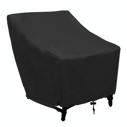 Waterproof Oxford Cloth Furniture Set Cover - Protects Outdoor Table and Chairs - 102x79x70cm - Black