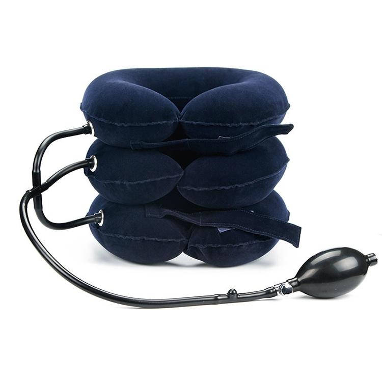 Full Cashmere Cervical Traction Instrument Neck Massage & Support - Black