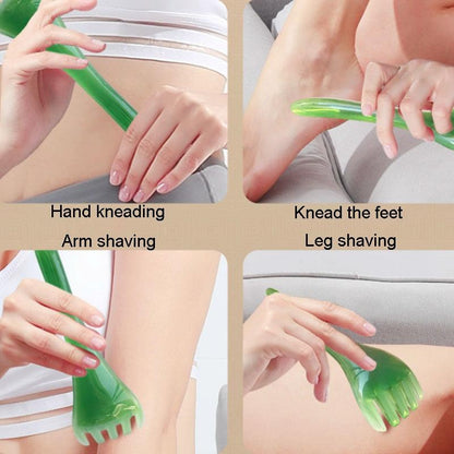Stress-Reducing Massage Comb 5 Claws Meridian Therapy - Pink
