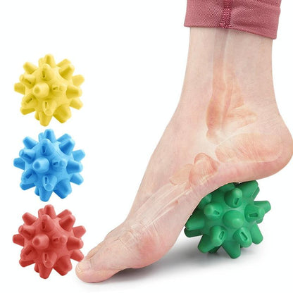 Handheld Hedgehog Massage Ball For Plantar Relaxation And Fitness - Yellow