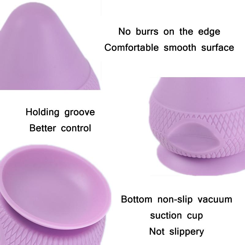 Silicone Suction Cup Muscle Massage Ball - Grey