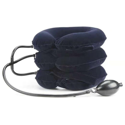 Full Cashmere Cervical Traction Instrument Neck Massage & Support - Coffee