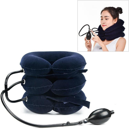 Full Cashmere Cervical Traction Instrument Neck Massage & Support - Purple
