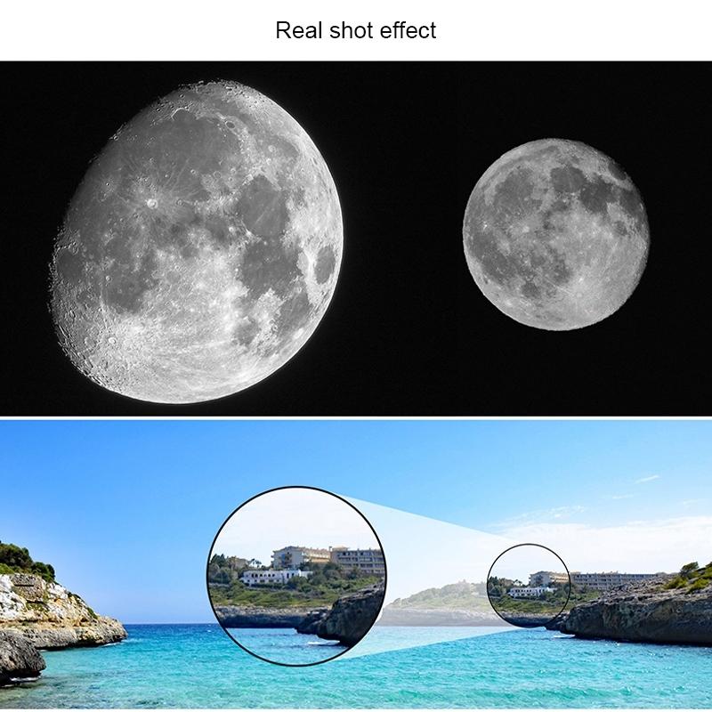 High Definition Astronomical Telescope with Tripod and Phone Clip - White