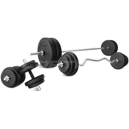 CORTEX 90kg EnduraCast Barbell Weight Set view 1