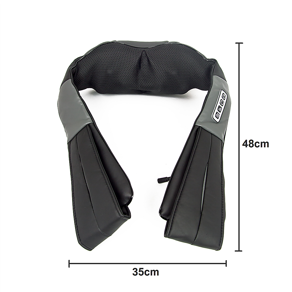 Shiatsu Neck & Back Massager With Heat — Deep Kneading Massage Pillow For Shoulders