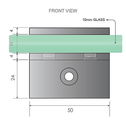 120x110cm Corner Frameless Shower Screen with Black Brackets and Brass Hinges, Square Double Pull Handle