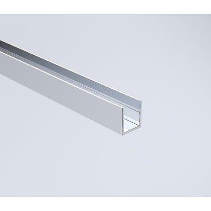 120x120cm Corner Frameless Shower Screen with Chrome Channel and SS Hinges, Square Double Pull Handle