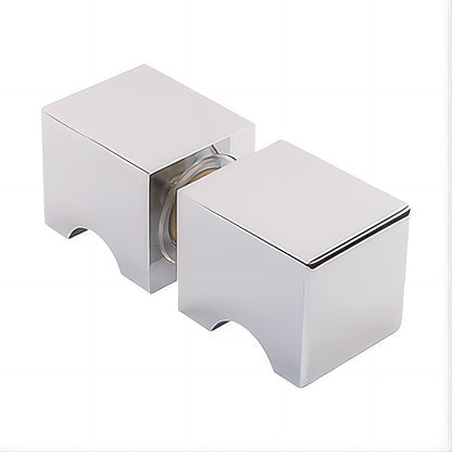 120x120cm Double Door Corner Shower Screen with Channels and SS Hinges - Chrome
