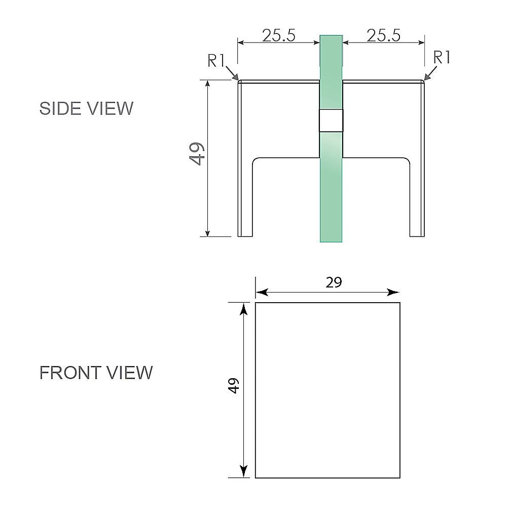 120x120cm Double Door Corner Shower Screen with Channels and SS Hinges - Chrome