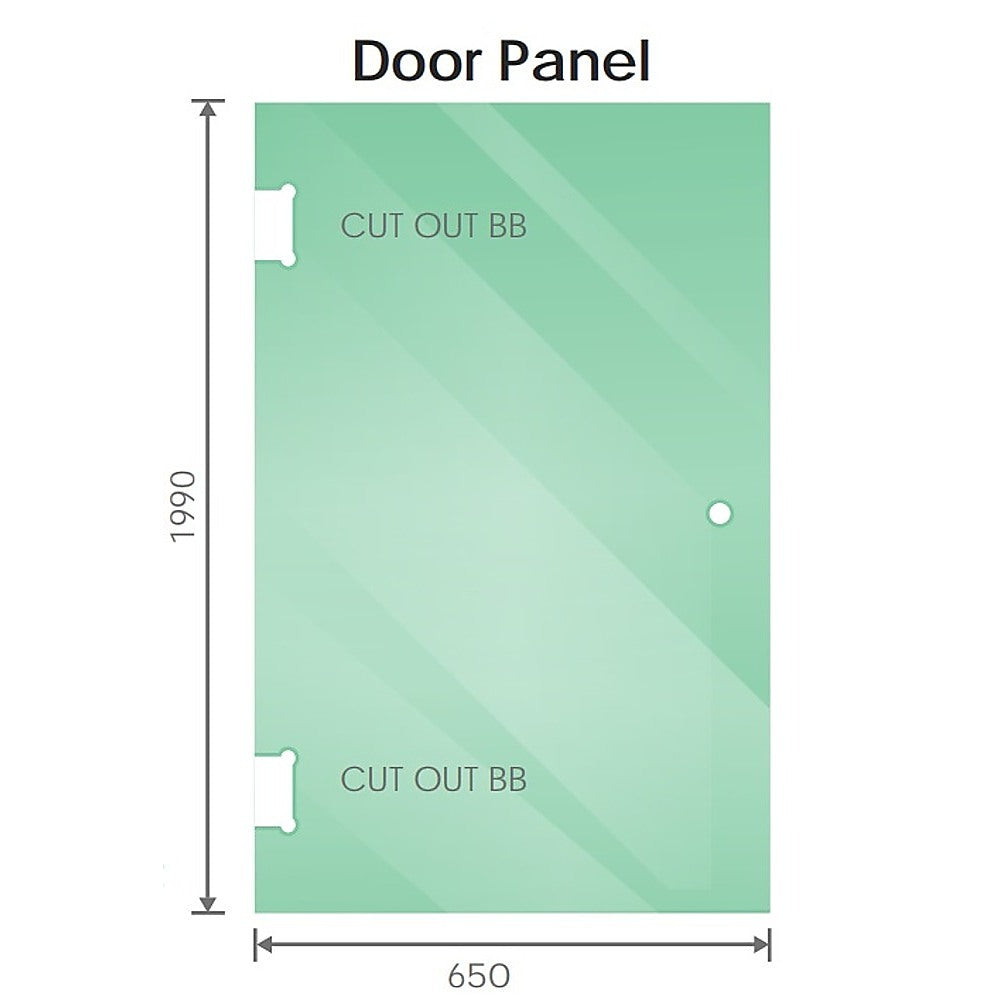 120x120cm Corner Frameless Shower Screen with Chrome Channel and Brass Hinges