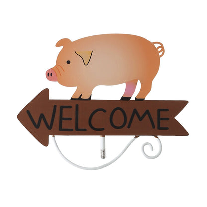 Yellow And Black Bee Pattern Charming Metal Garden Stakes | Welcome Yard & Lawn Decor