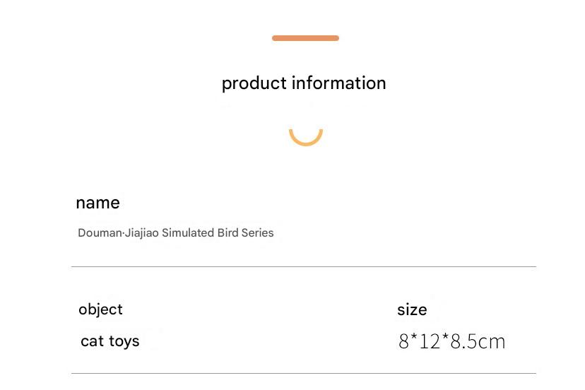 Interactive Plush Cat Toy - Lifelike Bird with Chirping Sounds and Feathers,Light white