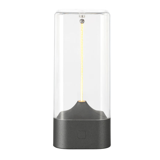 Magnetic Levitating Night Light with Flexible LED - USB-C Rechargeable, Stepless Dimming & Outdoor Hook(black)